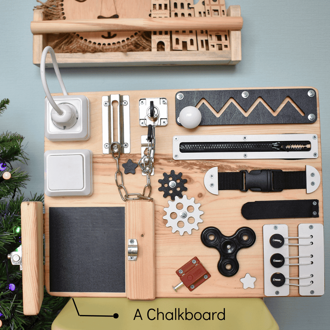 Handmade Alzheimer’s Busy Board with Interactive Features