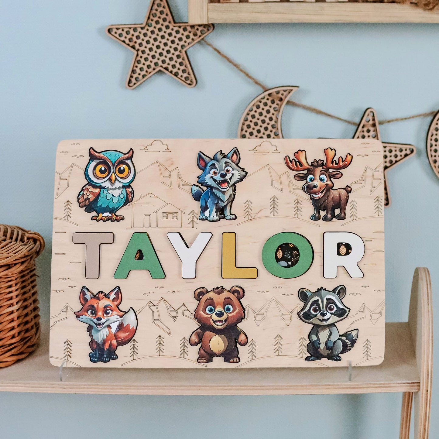 Personalized Name Puzzle for Baby Shower Gift