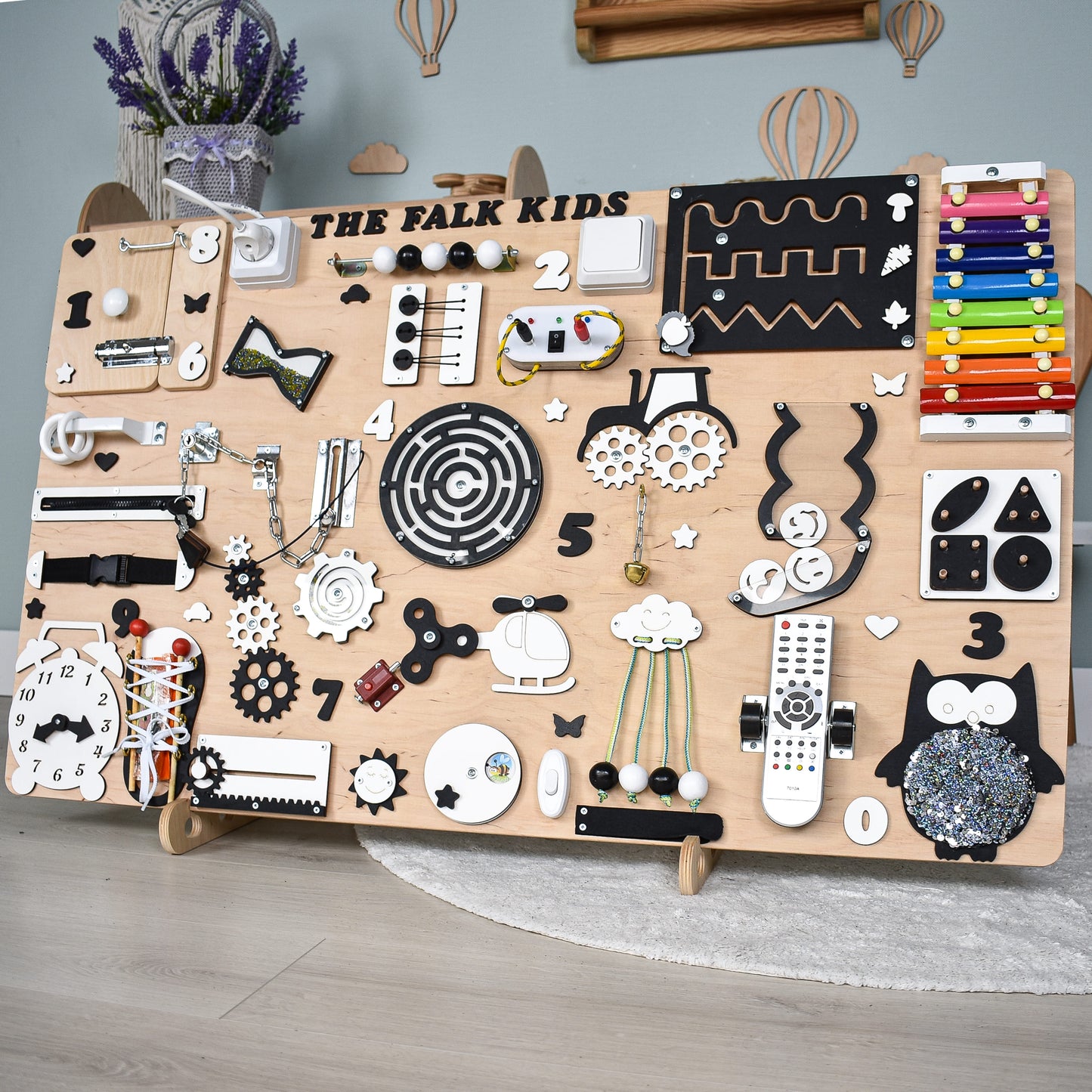 Extra Large Dementia Busy Board – Alzheimer’s, Stroke & Autism Therapy Activity Board