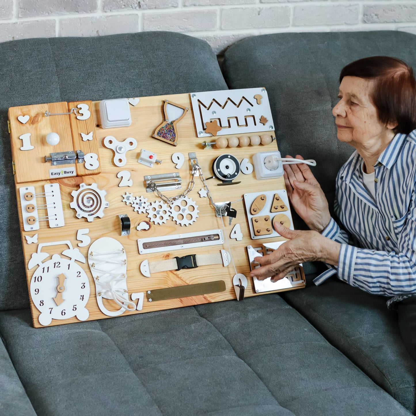 Stylish Memory Care & Autism Sensory Board for Homes & Clinics