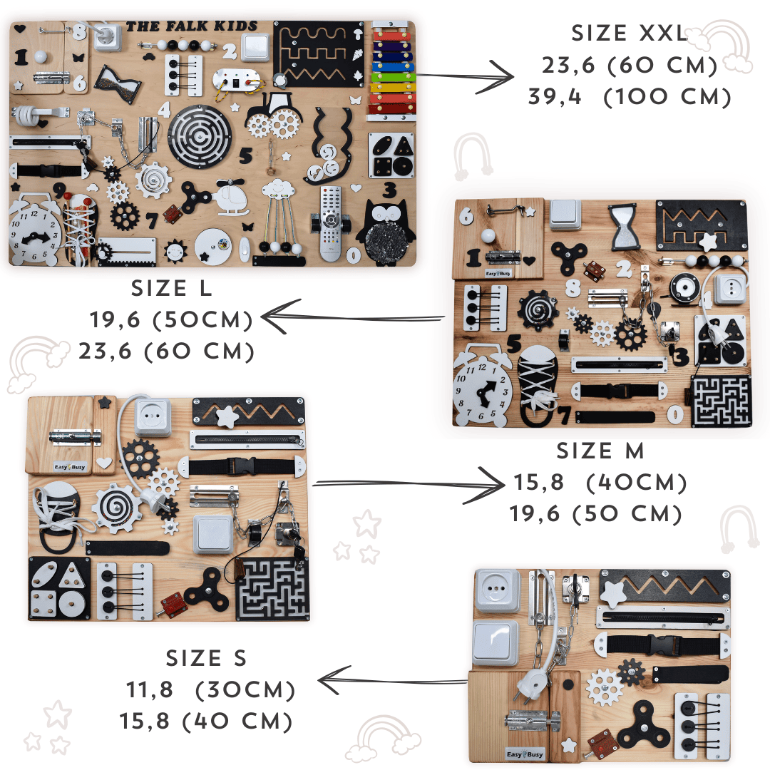 Extra Large Dementia Busy Board – Alzheimer’s, Stroke & Autism Therapy Activity Board