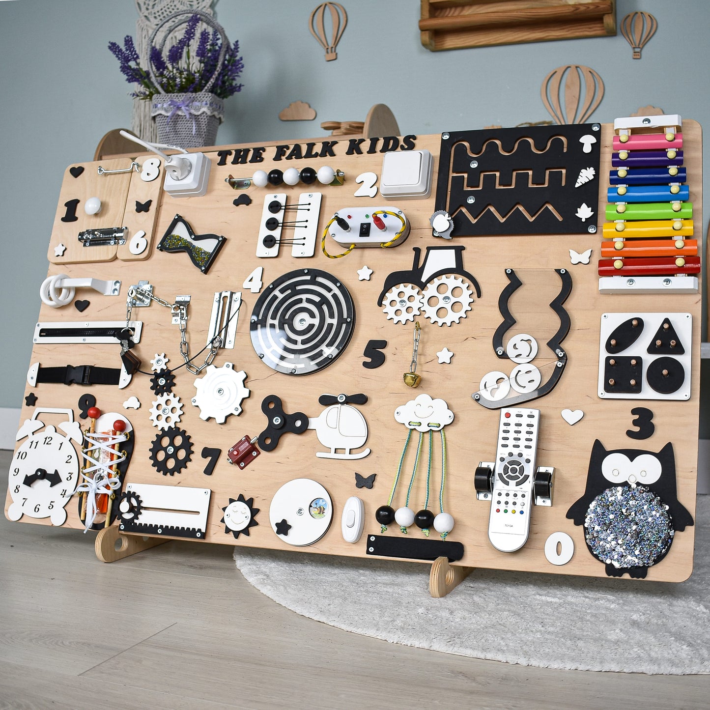Extra Large Dementia Busy Board – Alzheimer’s, Stroke & Autism Therapy Activity Board