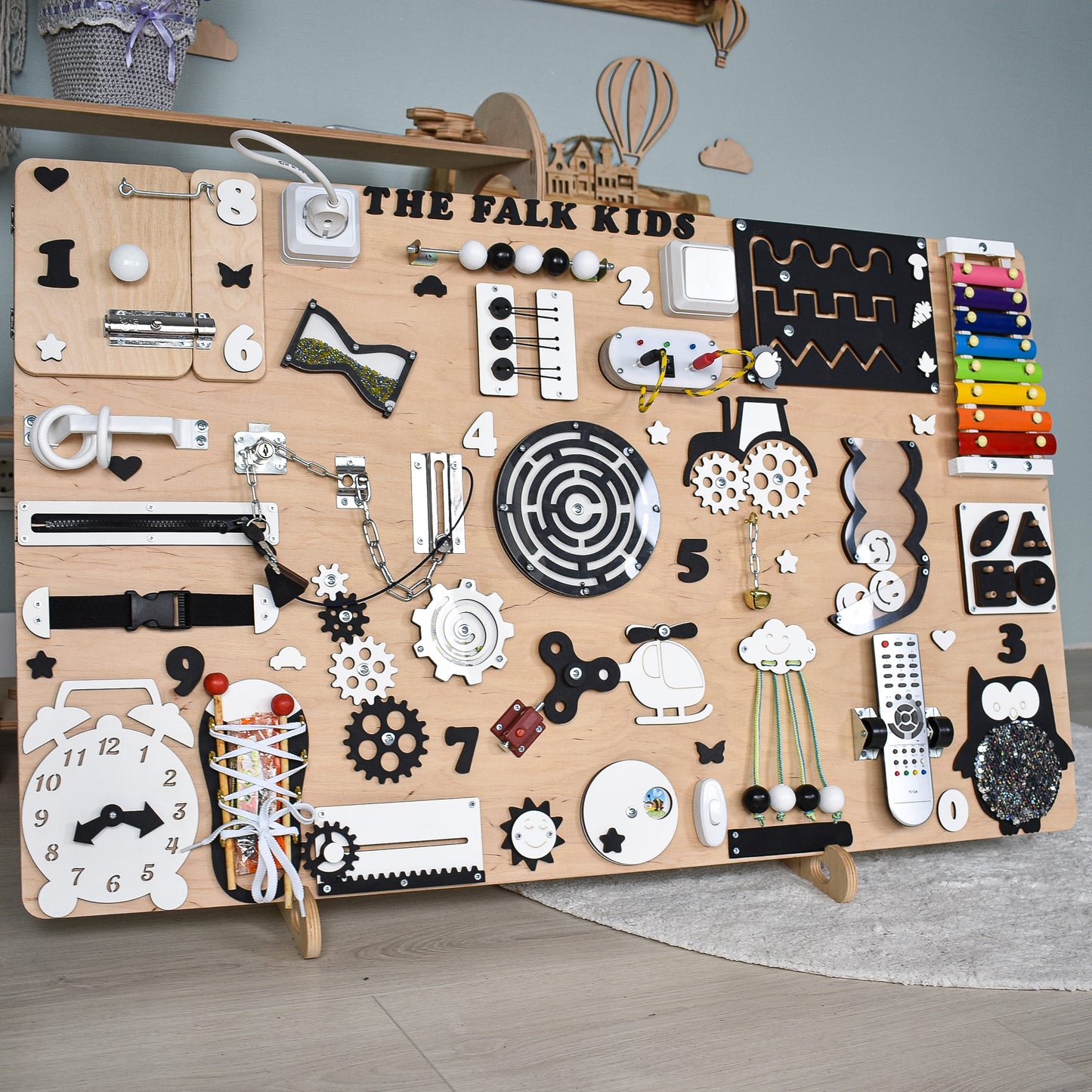 Extra Large Dementia Busy Board – Alzheimer’s, Stroke & Autism Therapy Activity Board