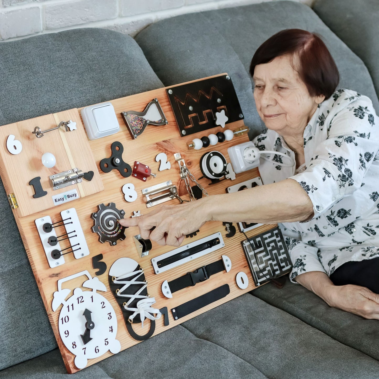 Handmade Alzheimer’s & Autism Sensory Board