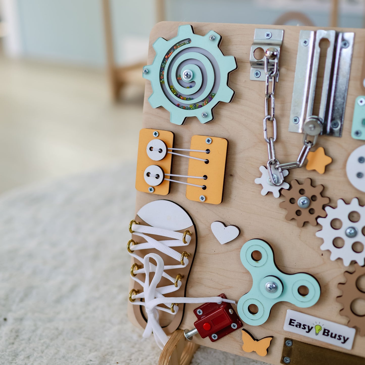 Safe and non-toxic Montessori toy with a farmyard theme