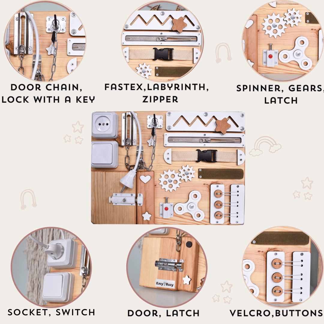 Minimalist Alzheimer’s Sensory Board for Elderly & Stroke Recovery