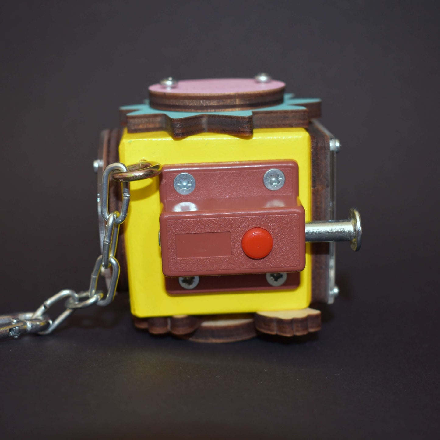 Busy cube toy for toddlers age 1-4