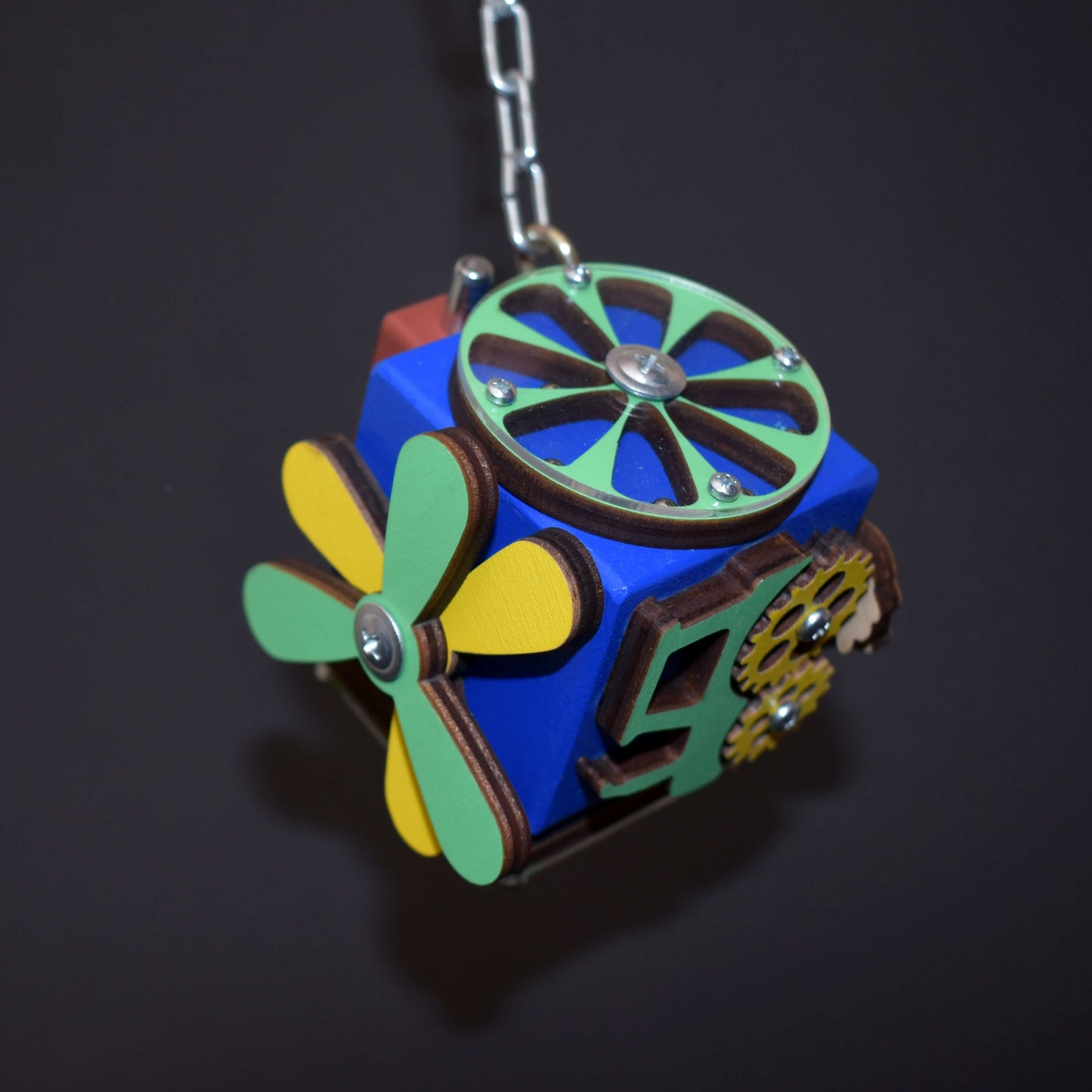 Small fidget cube in pastel tones