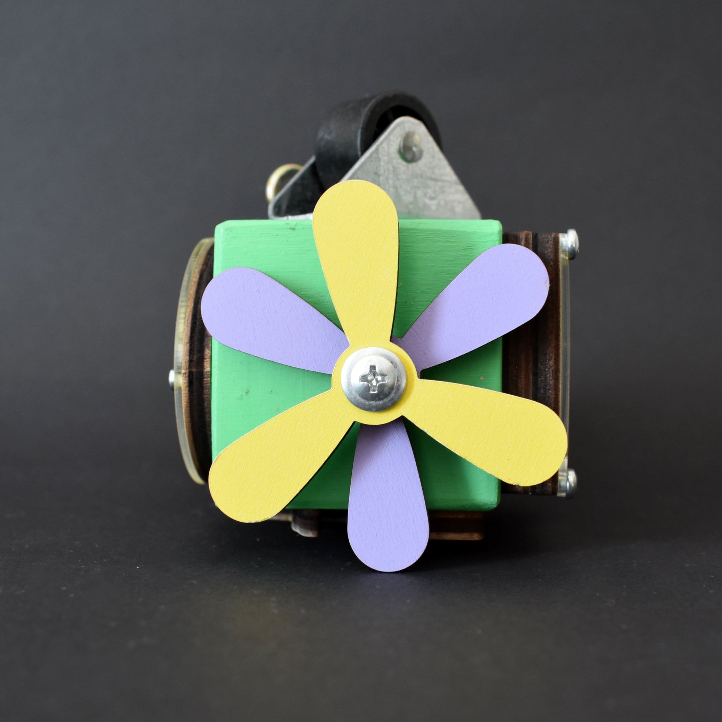Fidget toy for stroller or backpack use