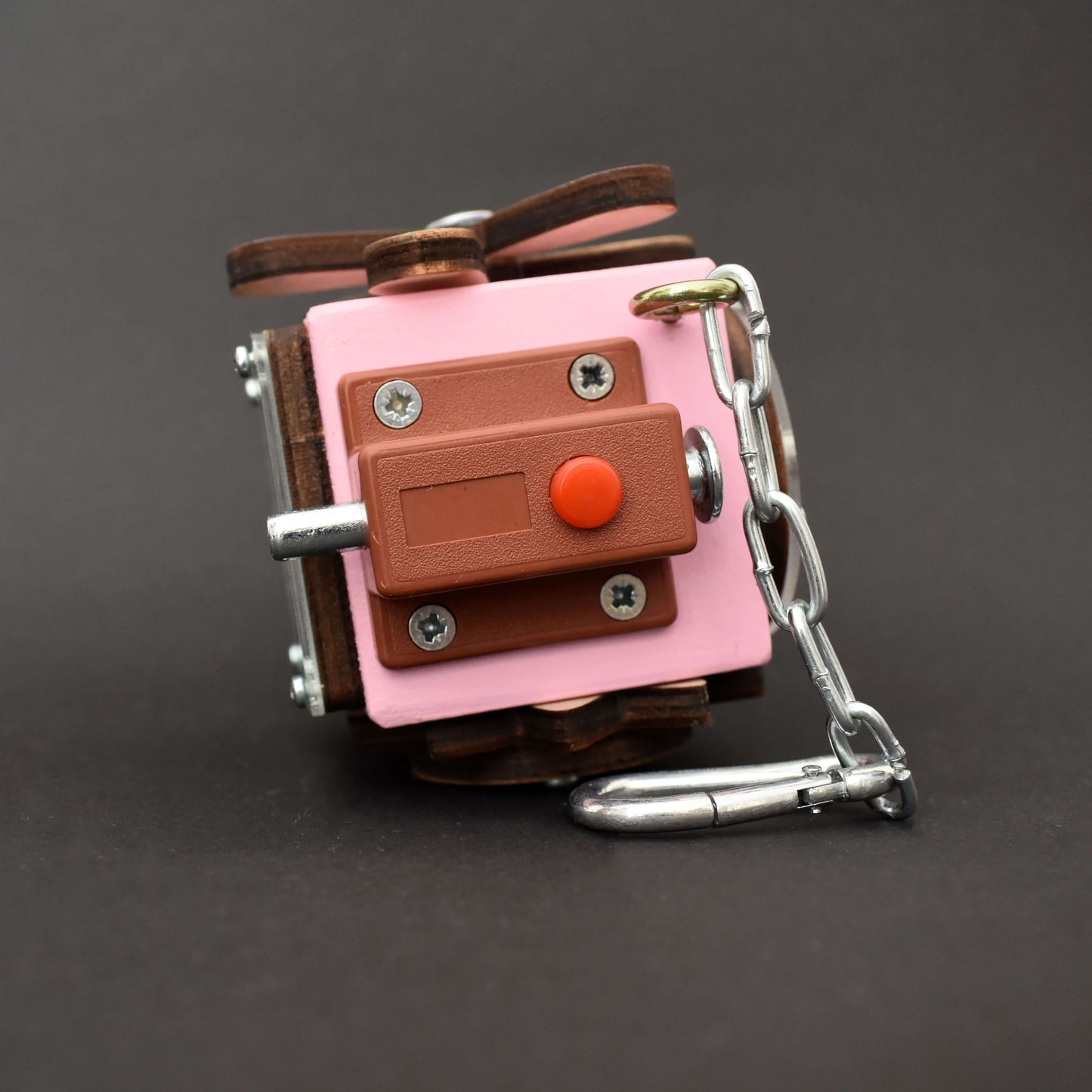 Set of travel-sized busy cubes in 3 colors