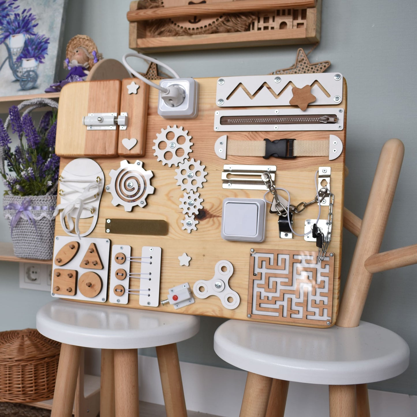 Elegant Memory Activity Board for Alzheimer’s Therapy