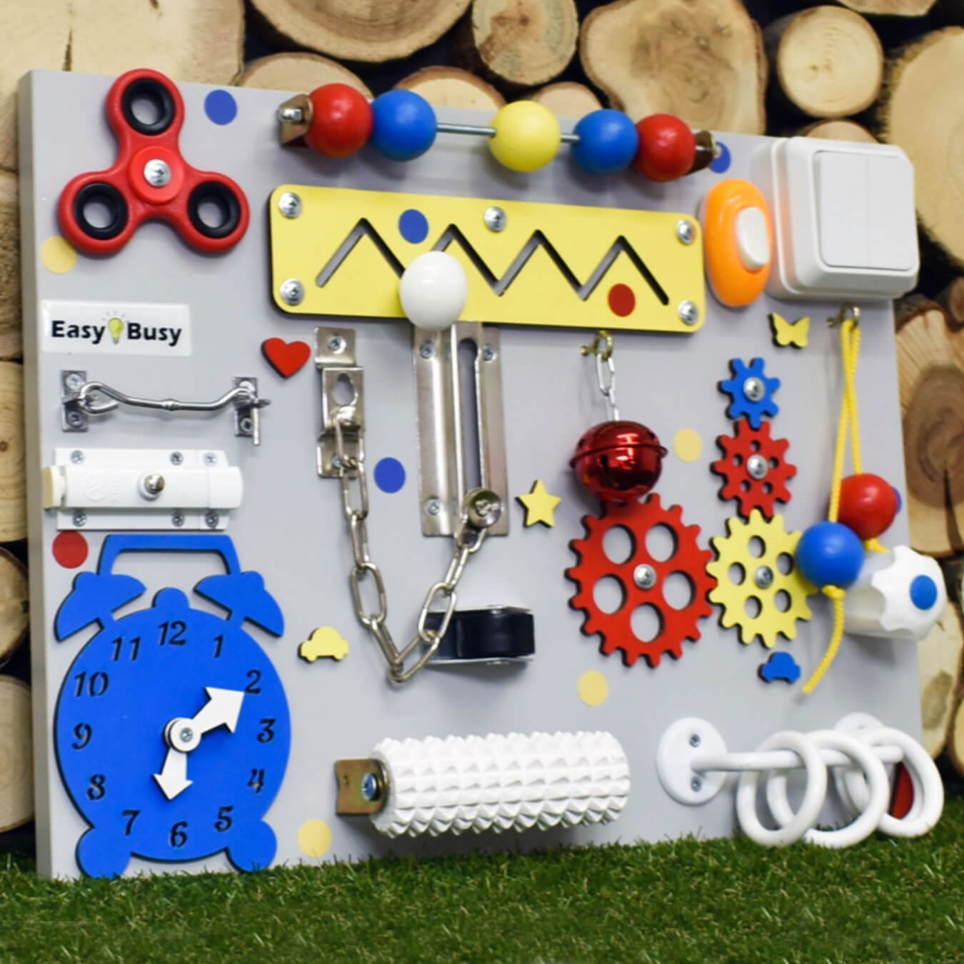Motor skill development board for toddlers age 1-4