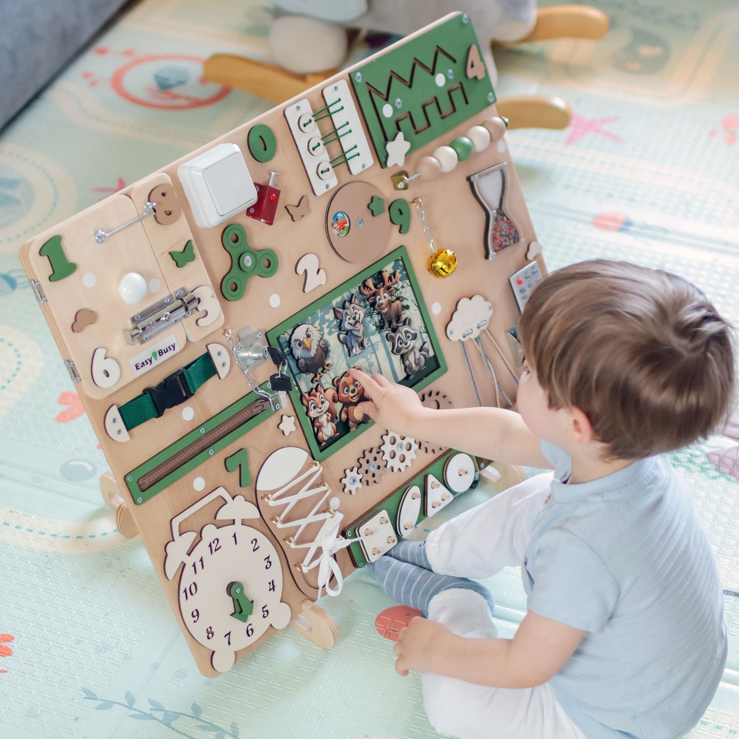 Magnetic Animals on a Fridge – Demonstrating how removable animals can be used on any magnetic surface