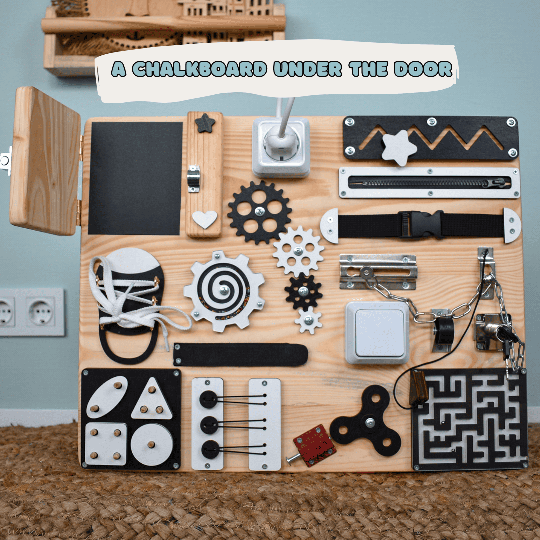 Medium wooden fidget board for Alzheimer’s care