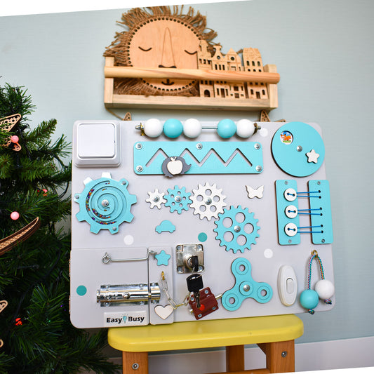 Dementia Busy Board for Seniors – Cognitive Therapy and Sensory Activity Board for Alzheimer’s and Memory Care