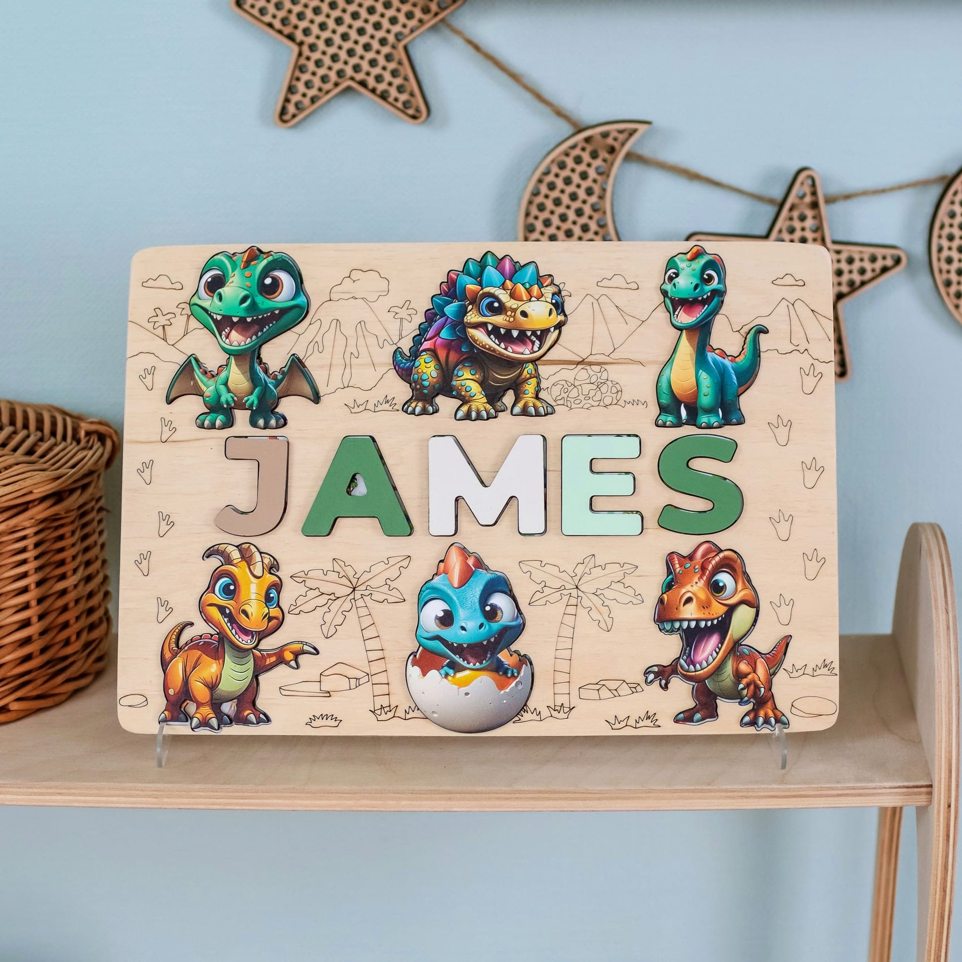 Dinosaur gift puzzle for toddlers and preschoolers