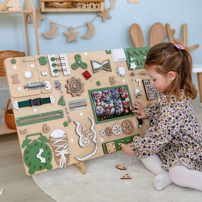 Educational magnetic sensory play board for early childhood development