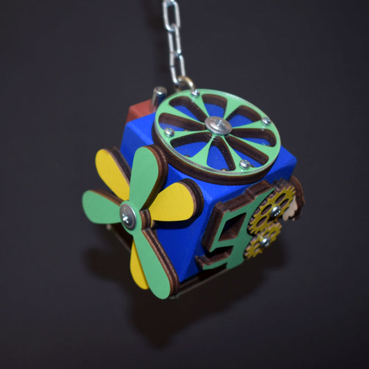 Small fidget cube in pastel tones