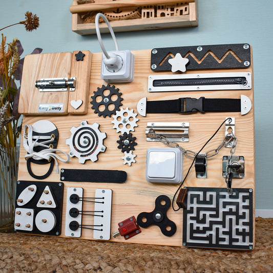 Interactive sensory therapy board for elderly patients