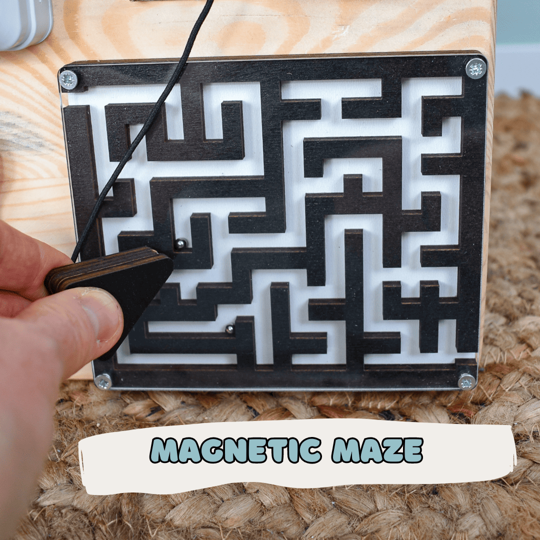 Dementia-friendly activity board for memory stimulation
