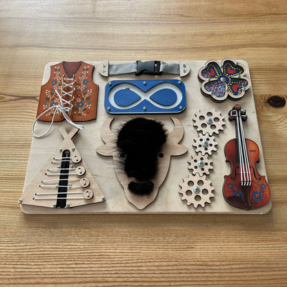 Métis Heritage Interactive Board – Custom Cultural Prototype (S Size)